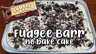 NO BAKE FUDGEE BARR CHOCOLATE CAKE RECIPE  Pwede pang negosyo  Only 3 Ingredients  No Oven Cake [upl. by Ahsenid]