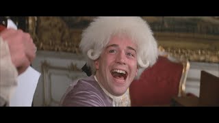 AMADEUS REMASTERED HD  MOZART INSULTS SALIERI  PLAYS HIS OWN PIECE BETTER THAN HE DID [upl. by Geis]