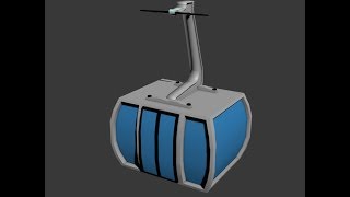 3D Max  Model of Ski lift gondola  Speed Modeling PROGRAM VE OYUN DUNYASI [upl. by Eardna857]