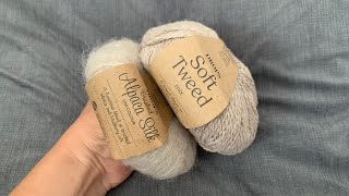 Lamas Drops soft tweed amp alpaca silk Revisión de ovillos Drops [upl. by Ohl]