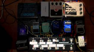 My Pink Floyd guitar gear  custom pedalboard demo [upl. by Gilcrest]