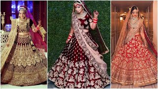 Best collection of Bridal Lehenga designer dresses for indian Bride designer wedding lehenga [upl. by Bilat981]