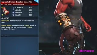 INJUSTICE 2  HELLBOY LEGENDARY GEAR SHOWCASE [upl. by Sallee]