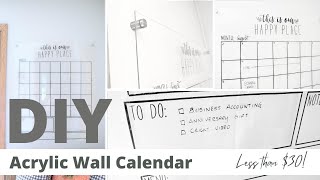 DIY Acrylic Wall Calendar [upl. by Funch]