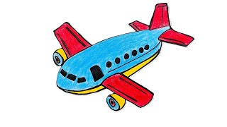 How to Draw an Animated Aeroplane Airplane Step by Step amp Easy [upl. by Somerville]