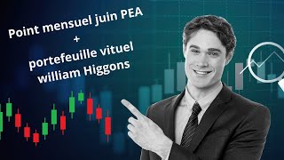 Point Investissement Mensuel PEA  portefeuille virtuel William HIGGONS [upl. by Olim]