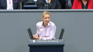 AfDChefin Weidel löst Tumulte aus „Burkas Kopftuchmädchen und sonstige Taugenichtse“ [upl. by Schaumberger]