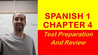 Chapter 4 Review for Spanish 1 Repaso de capítulo 4 para español 1 [upl. by Salahcin]