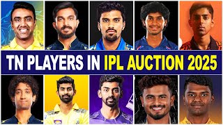 24 Tamil Nadu Players in IPL 2025 Auction Who Will Get Picked  IPL2025AUCTION [upl. by Ahker]