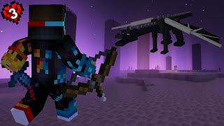 DEFEATING The Ender Dragon In HARDCORE Minecraft [upl. by Cobbie]