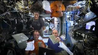 Space Station Astronauts Deliver a Thanksgiving Message for 2024 [upl. by Beau]