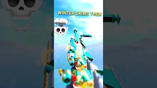 WINTER SKIN NOW VS THEN IN CODM 💀 shorts codmobile [upl. by Irelav]