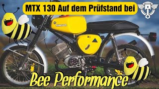 Simson S51 mit MTX 130 auf dem Leistungsprüfstand bei BeePerformance Wir messen die Leistung [upl. by Geirk]