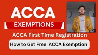 How to get Free ACCA Exemption Fee Waiver in 🇵🇰How i got Free Waiver After MBA  ACCA Registration [upl. by Oirifrop]