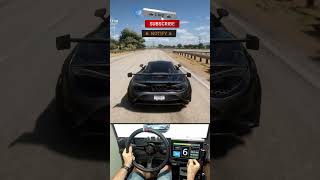 Drag Race The Fastest MCLAREN 765LT  Forza Horizon 5 steeringwheel dragrace forzahorizon5go [upl. by Corotto589]