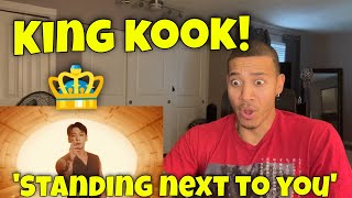 정국 Jung Kook Standing Next to You Official MV REACTION [upl. by Xad]