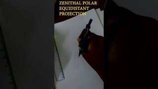 ZENITHAL POLAR EQUIDISTANT PROJECTIONBSC GEOGRAPHYLABMALAYALAM LECTURE [upl. by Hnahym950]