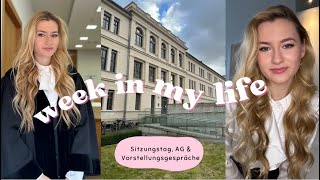 Weekly Vlog  Sitzungsdienst AG Vorstellungsgespräche Anwaltsstation [upl. by Adaurd865]