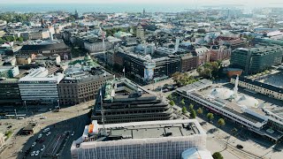 Helsinki Sokos Oodi Library Musiikkitalo and National Opera [upl. by Ardnasela]