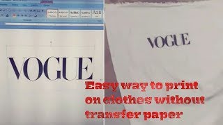 Learn how to print on shirts without a transfer paper or iron [upl. by Storm858]