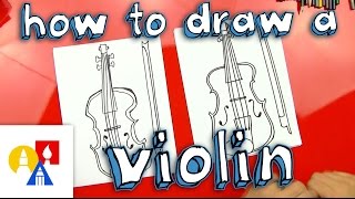 How To Draw A Violin [upl. by Nerrak]