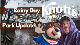 Knotts Berry Farm  Rainy Day  Park Update  January 2024 [upl. by Terra]