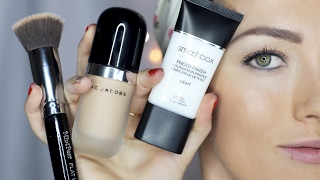 How to Apply Foundation For Beginners  Flat Top Kabuki  Foundation Brush by MintPear [upl. by Nael]