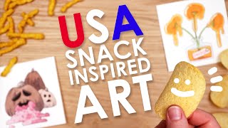 Art INSPIRED By AMERICAN SNACKS [upl. by Rapsac]