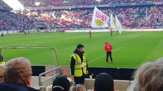 VfB Stuttgart VS RB Leipzig Einlauf der Mannschaften [upl. by Bernardi]