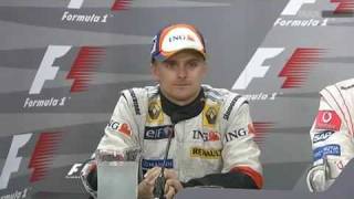 kimi raikkonen and heikki kovalainen speaking finnish fuji 2007 [upl. by Annoyik]