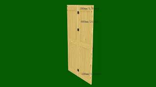 BiFolding sliding barn door hardware installation and display [upl. by Eenahs396]