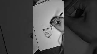 Paolo Cesare Maldini 🇮🇹artDrawing football maldini pencildrawing malayalishaji art artist [upl. by Annayr]