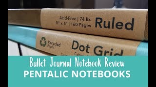 Pentalic Art Traveler Pocket Journal  review  pen test [upl. by Eleda]