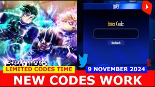 NEW CODES RELEASE Egolock ROBLOX  LIMITED CODES TIME  NOVEMBER 9 2024 [upl. by Orlov]