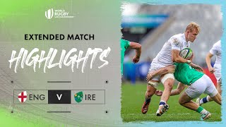 SENSATIONAL Semi Final  England v Ireland  World Rugby U20 Championship 2024 Extended Highlights [upl. by Karlee]