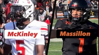 24’ FB Canton McKinley at Massillon Washington [upl. by Norok]