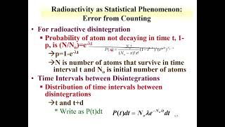 CHEM 418 Lecture 3 Decay Kinetics Part 1 [upl. by Hawker]