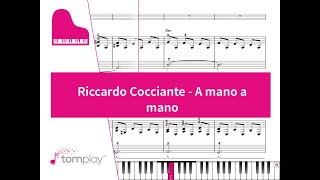 Riccardo Cocciante  A Mano a Mano per pianoforte 🎹 🎵 [upl. by Shir]