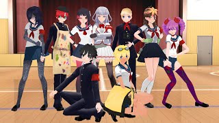 MMD Yandere Simulator Club leaders vines complication 2020 [upl. by Hsak]