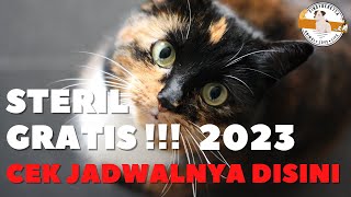 AYO DAFTAR STERIL GRATIS 2023 Jangan Sampe KEABISAN KUOTA  Khusus Buat KUCING [upl. by Lekim815]