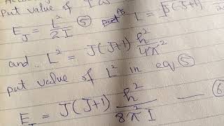 Rotational energy of a rigid rotor 2 [upl. by Varney]