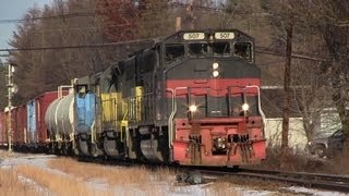 HD Pan Am Railways action at PlaistowNH 122012 amp 012013 [upl. by Rehpotsirhk844]