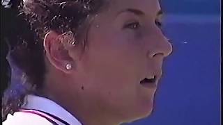 Monica Seles vs Jana Novotna 1995 US Open Highlights [upl. by Arema]