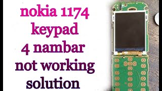 nokia 1174 keypad 4 not working solution kopiwaththamobaile [upl. by Savihc]