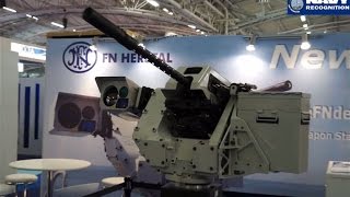 FN Herstal unveils the Sea deFNder naval remote weapon station at Euronaval 2014 [upl. by Corette967]