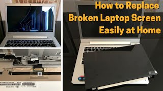 How to Fix Broken Laptop Screen Easily at Home  Lenovo [upl. by Aoht]