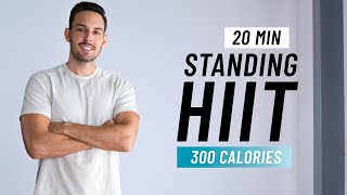 20 MIN HIIT CARDIO Workout  ALL STANDING  Full Body No Equipment No Repeats [upl. by Dore]