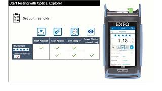 EXFO OX1 How to set passfail thresholds [upl. by Eidas]