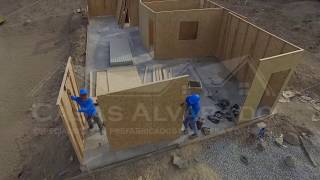 💯Construcción de casa prefabricada madera❗ [upl. by Caughey]