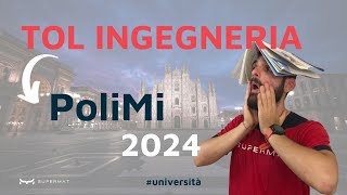 TOL POLIMI 2024  Guida al test dingresso per Politecnico Milano Ingegneria [upl. by Turnheim72]